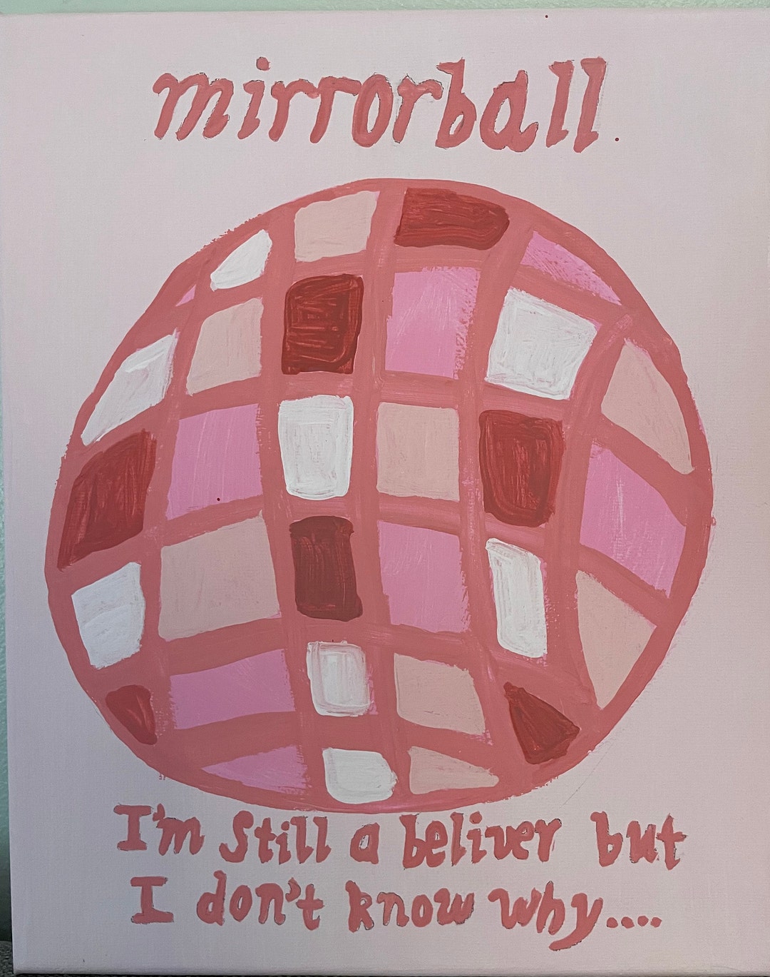 Mirrorball Taylor Swift Painting Etsy