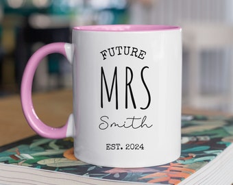 Engagement Gift,Future  Mrs Mr Mug Future Bride Gift Bridal Shower Gift For Her Friend Newly Engaged Bridesmaid Mug Engagement Mugs Mrs