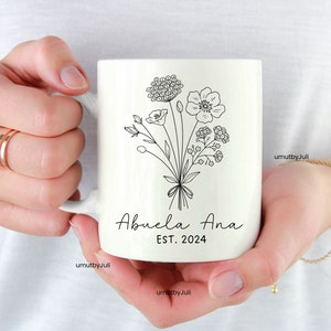 Spanish Pregnancy Announcement Abuela Announcement Futuros Abuelitos  Promoted to Abuelo Abuela Mug Anuncio de Embarazo vas a ser abuela