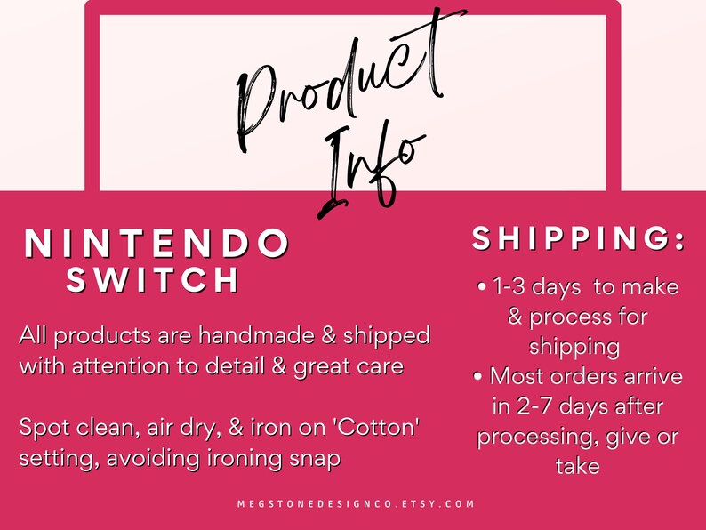 Funda para Nintendo Switch con estampado de cuadros rosas, acolchada y con cierre a presión imagen 7