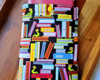 Bookworm Kindle Sleeve: Padded Back to School E-reader Case, Fabric and Device Options