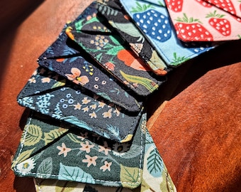 Rifle Paper Company Fabric Corner Bookmark, Handmade Page Marker, Book Lover Gift