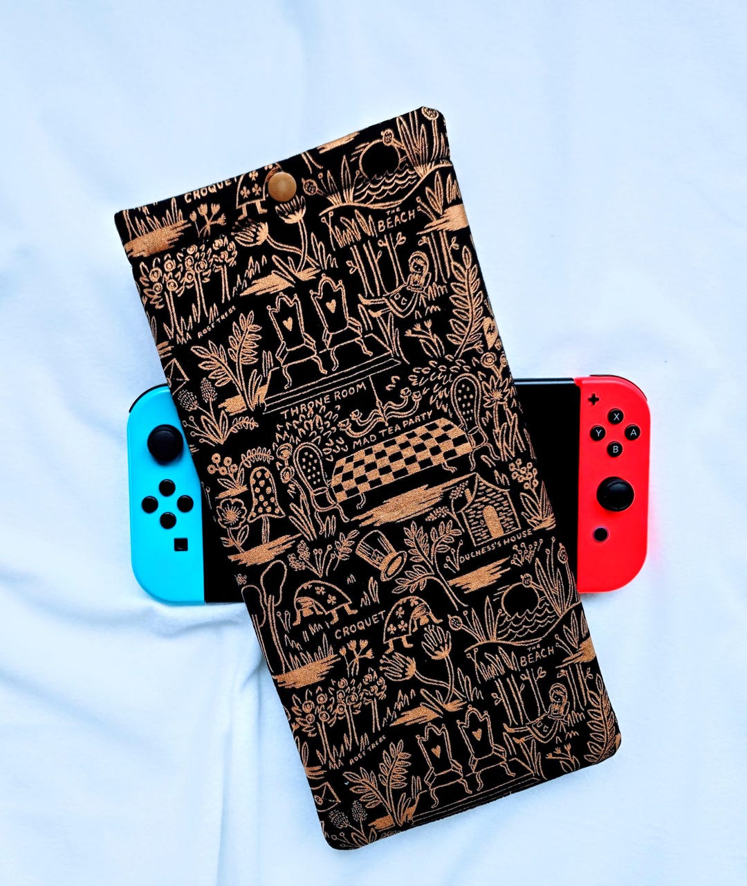 Metalic Magic Forest Nintendo Switch Case: Padded Gaming Sleeve With ...