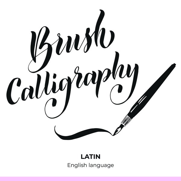 Calligraphy worksheets (Brush Pen Lettering Practice Book)