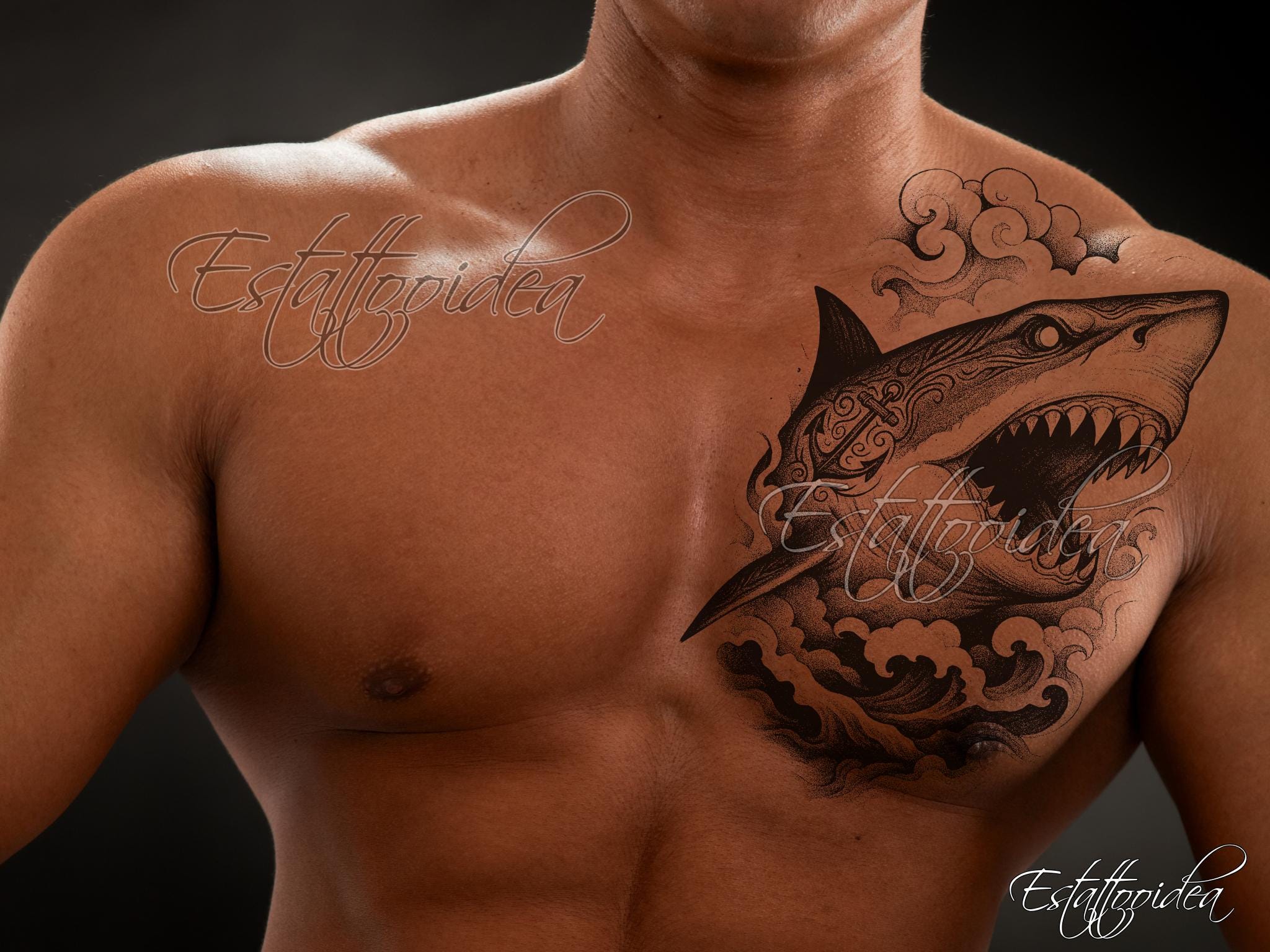 Shark Tattoo | Shark Tattoo Design | Dark Tattoo | Realistic Tattoo | Shark  Illustration | Tattoo for Men | Half Sleeve Shark Tattoo | SVG - Etsy New  Zealand, image size:2048x1536