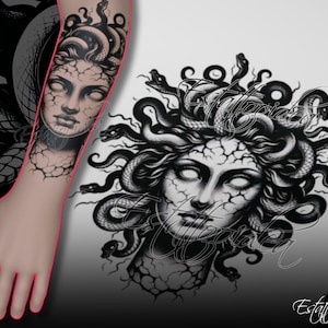 Medusa Tattoo | Medusa tattoo design | Greek mythology tattoo | Greek myth tattoo | Greek god tattoo | Tattoo designs