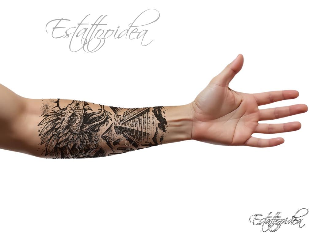 Quetzalcoatl Tattoo | Quetzalcoatl | Feathered Serpent | Aztec Tattoo ...