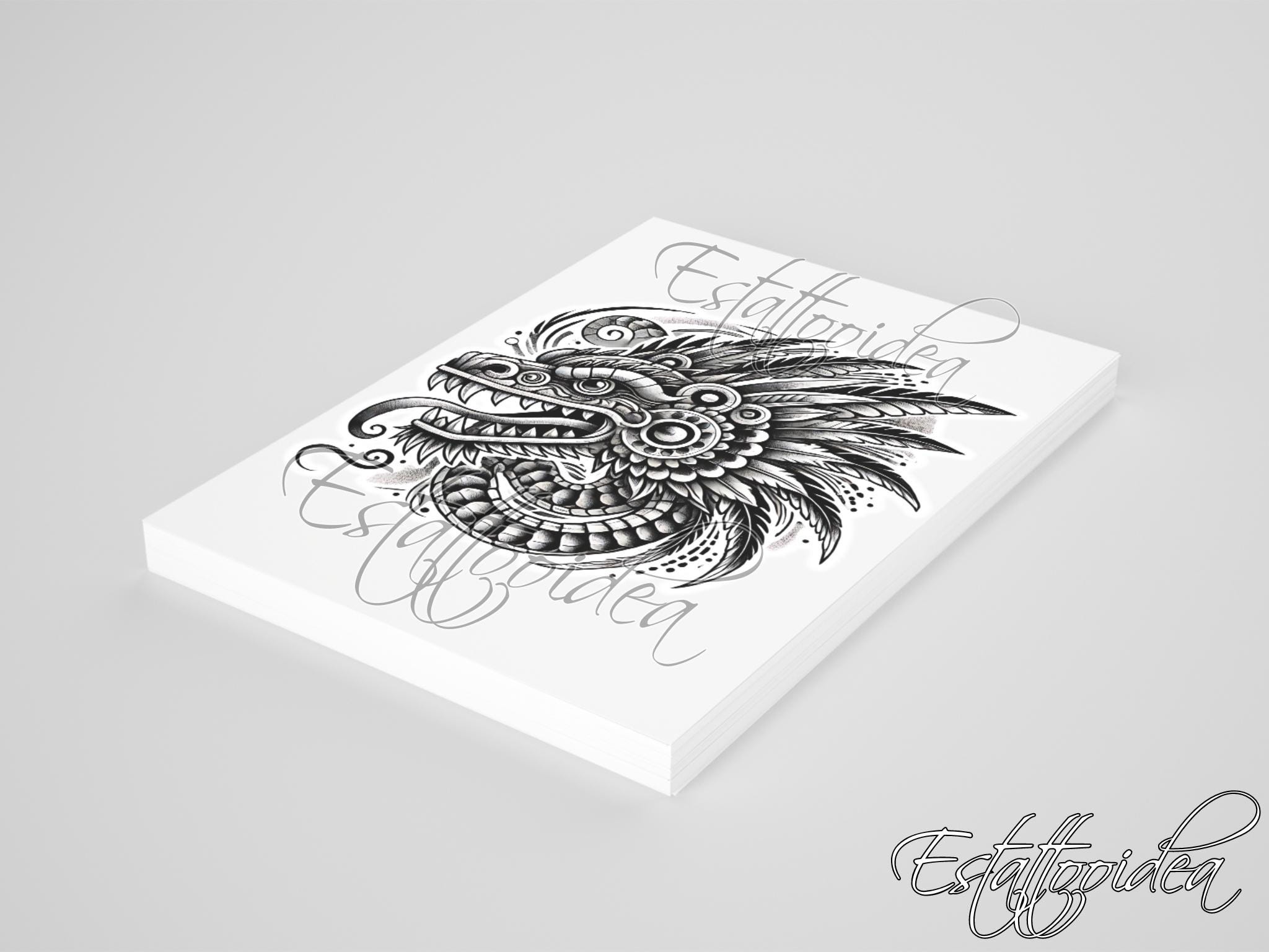 Quetzalcoatl Tattoo | Quetzalcoatl | Quetzalcoatl Tattoo Design ...