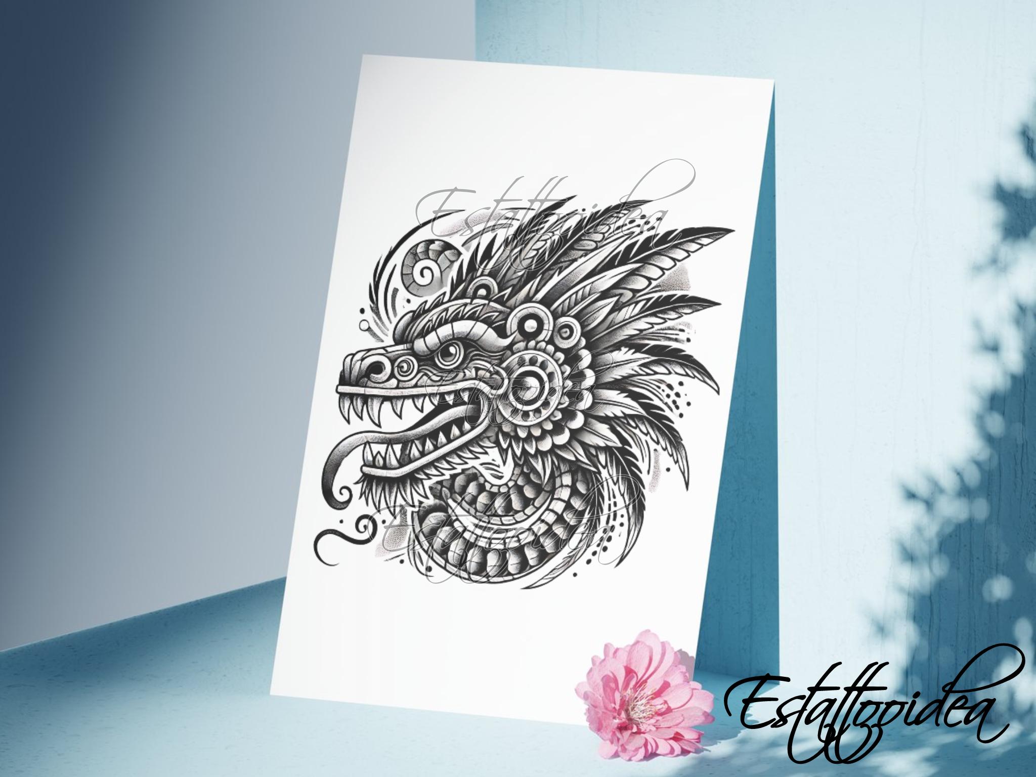 Quetzalcoatl Tattoo | Quetzalcoatl | Quetzalcoatl Tattoo Design ...