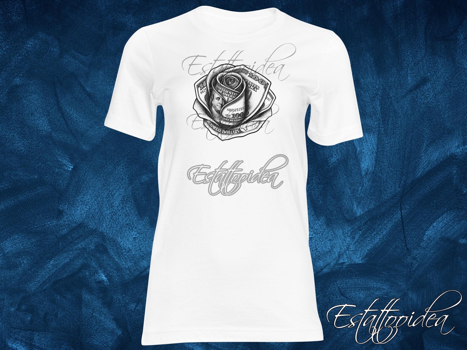 Money Rose Tattoo | 100 Bill Rose Tattoo | Dollar Rose | Cash Rose ...