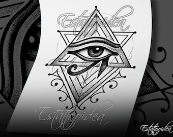 Horus Eye Tattoo | Eye of Horus Design | Geometric Horus Eye