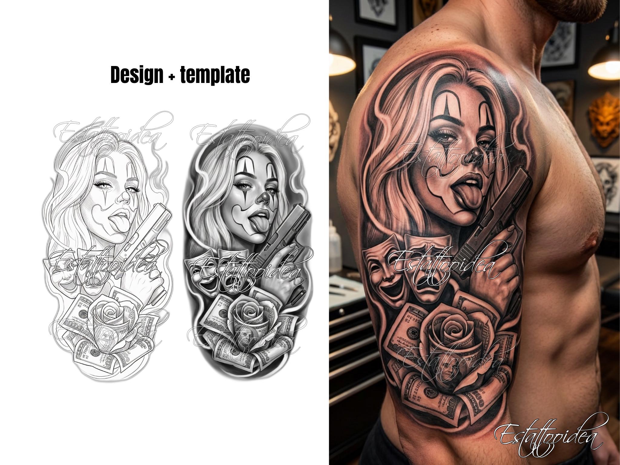 200 Chicano Tattoo Procreate Stamps | Flash Stencil Pack | Procreate ...