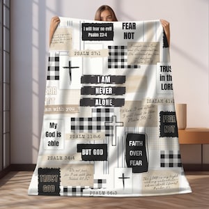 Christian Room Decor Bible Verse throw blanket