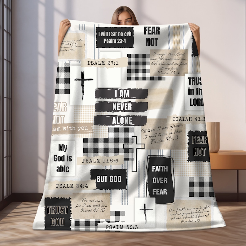 Christian Room Decor Bible Verse throw blanket
