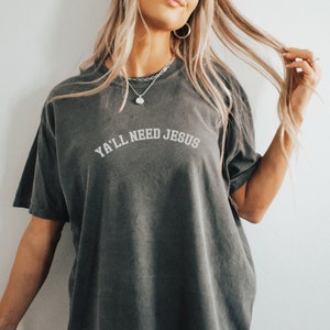 Christian shirts Comfort Colors oversized Tee Funny Christian meme