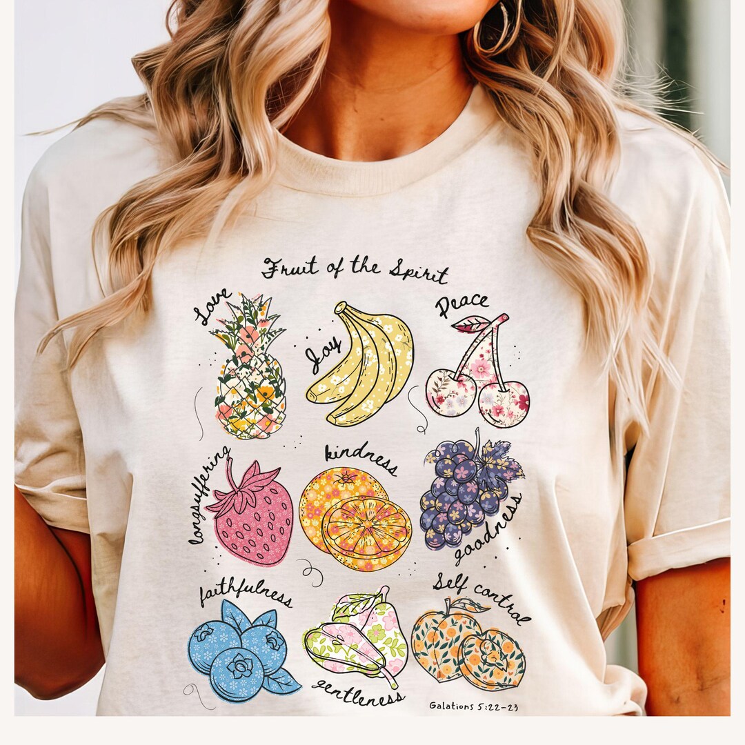 Comfort Colors Fruits of the Spirit T-shirt: Christian Bible Verse ...