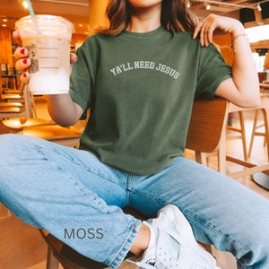 Christian shirts Comfort Colors oversized Tee Funny Christian meme