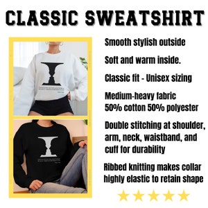 Psychology shirt Optical Illusion Graphic, Face Vase Illusion, Trendy Sweatshirt for Psych Major, AP Psychology Teacher, Psychologist image 2