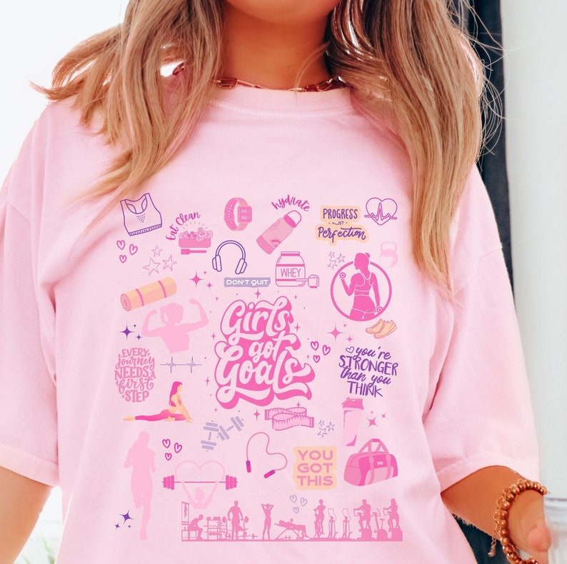 Gym Pump Cover Comfort Colors Pink Gym shirt