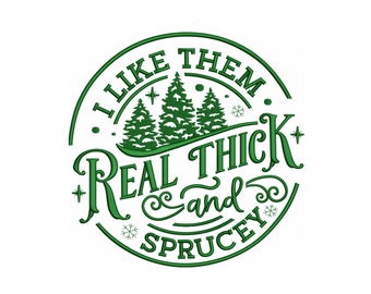Christmas Embroidery File, Real thick and sprucy Embroidery File, 4 SIZES pes, Christmas pes machine embroidery, Christmas embroidery file