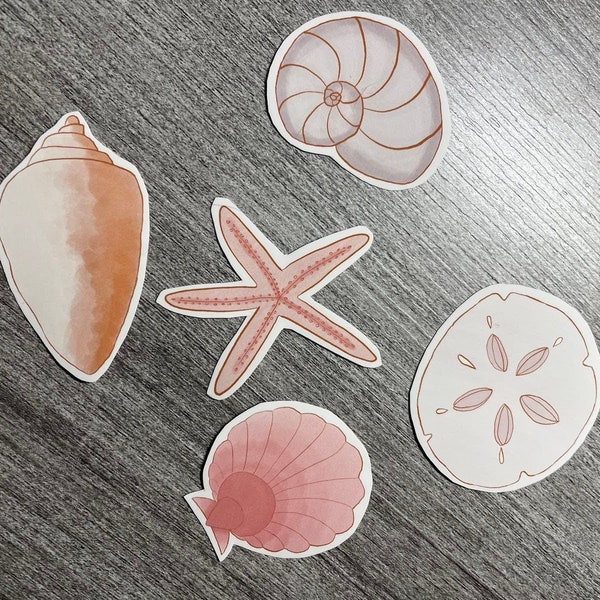 Sea Shell Vinyl Sticker Collection