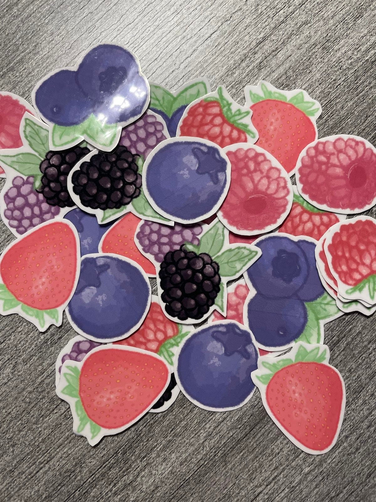 Summer Berry Clear Vinyl Sticker Collection, Waterproof - Etsy