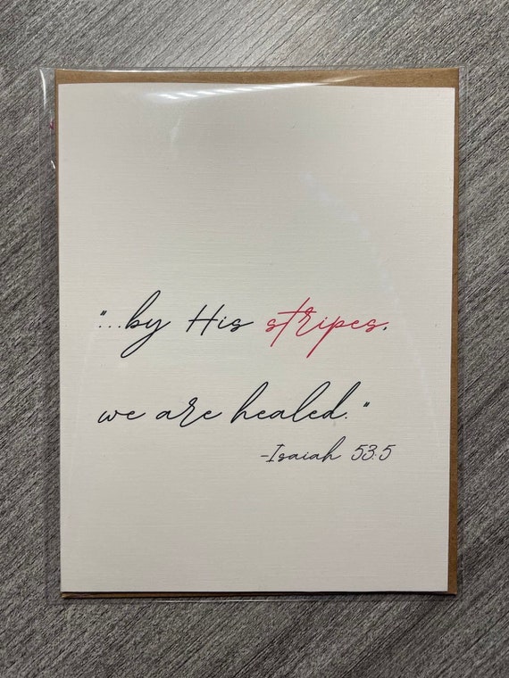 We Are Healed {Card} We Are Healed {Card}