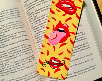 Spicy Lips Lesezeichen: Chili Paprika Art