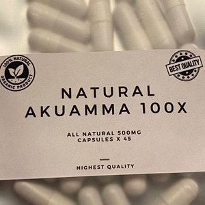 Akuamma Extract 100x Capsules - Natural Pain Relief - Organic Herbal Supplement x 45