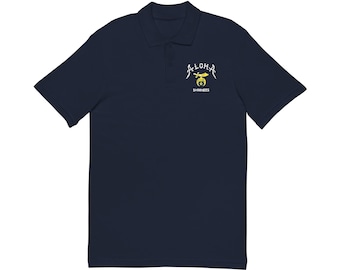 Aloha Shriners Cotton Pique Polo (DARK)