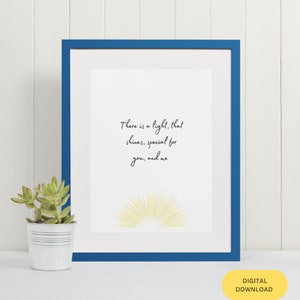 There is a Light.., Hip Hop Lyrics Wall Art, Common, Rap Lyrics, Hip Hop Art, Printable Art, Musical Art-DIGITAL DOWNLOAD