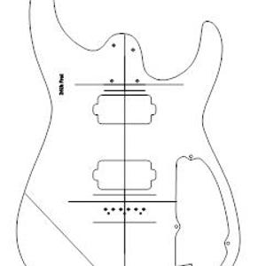 Super Strat Paper template