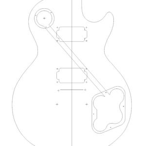 Les Paul paper template