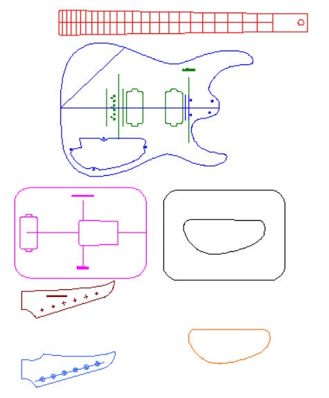 Super Strat Template Etsy Super Strat Template Etsy