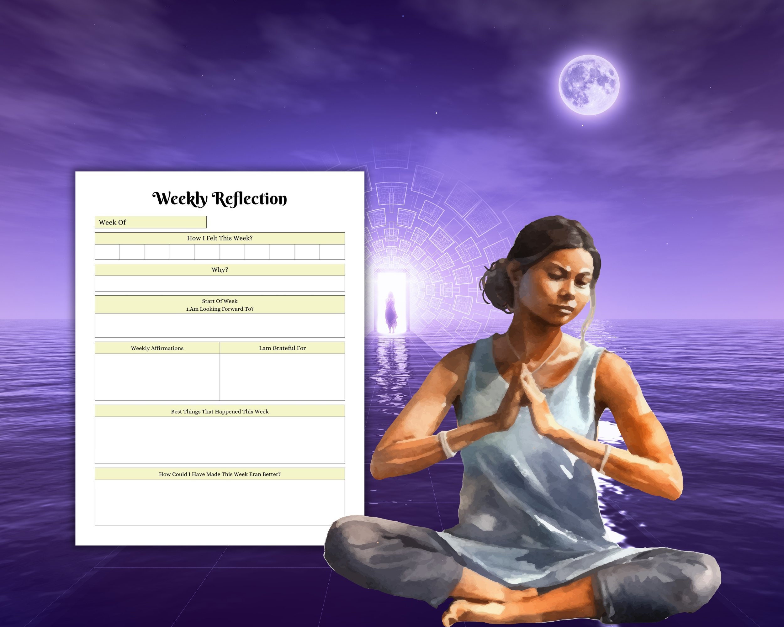Printable Spiritual Awakening Workbook, Spiritual Awakening Planner ...