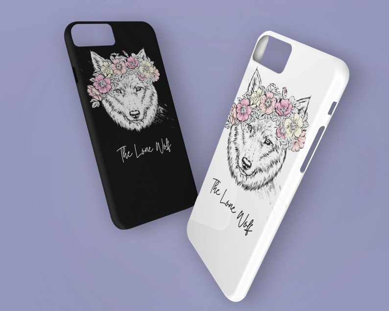 Lone Wolf Phone Case Samsung Phone Case Tough Tough Case Etsy UK