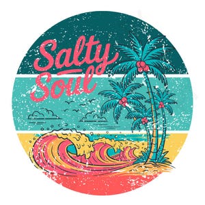 Salty Soul Grunge PNG