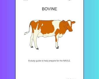 Bovine Vet Med Study Guide for the NAVLE