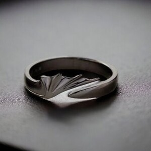 Dragon Rings, Matching Dragon Rings, Couple Rings, Silver Dragon Ring, Black Dragon Ring, Dragon Couple Rings image 2