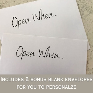 Open When Envelopes for College Students, Open When Letters College, College Care Package, Open When Cards, Open When College image 5