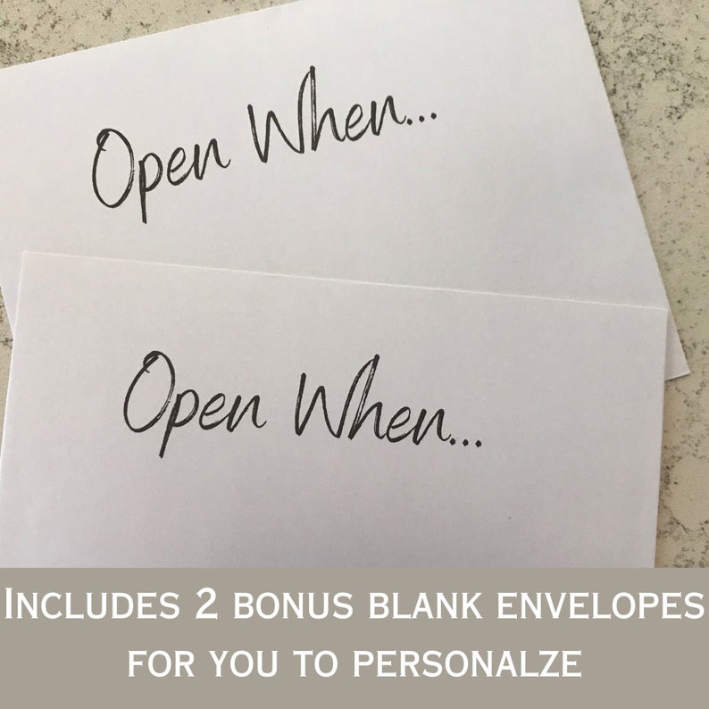 Open When Envelopes for College Students, Open When Letters College, College Care Package, Open When Cards, Open When College Bild 5