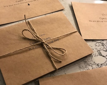 Open When Envelopes Letters, To my Husband Wife on our Wedding Day, Anniversary Gift, Wedding letters, First Anniversary Paper