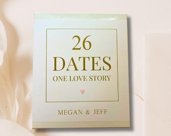 26 Date Idea Cards, A to Z Dates, Romantic Gift