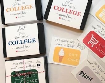 College Gift Card Book, College Care Package, College Move in Gift, Personalized Gift for College Student, Cash Holder, Money Holder