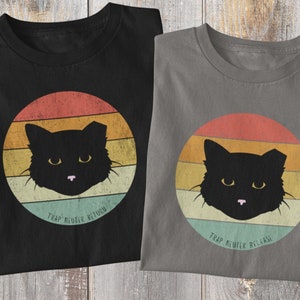 Premium Trap Neuter Release/Return TNR Cat Shirt - Cute, Comfy TNR Awareness Feral Cats - Perfect Gift for Cat Lovers, Volunteers, Friends