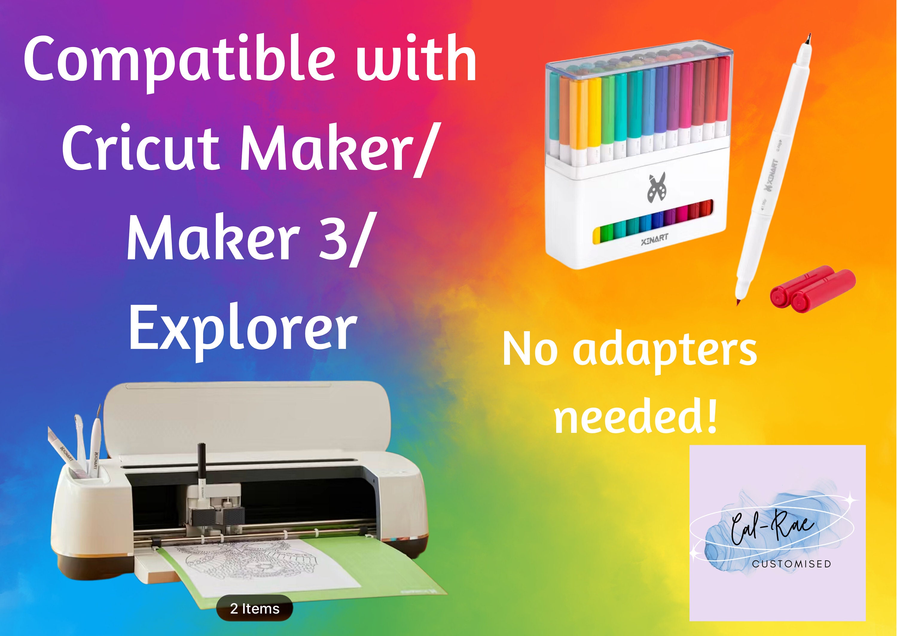 Cricut Maker 3 Explorer Compatible Double Sided 36 Pen Set 0.4