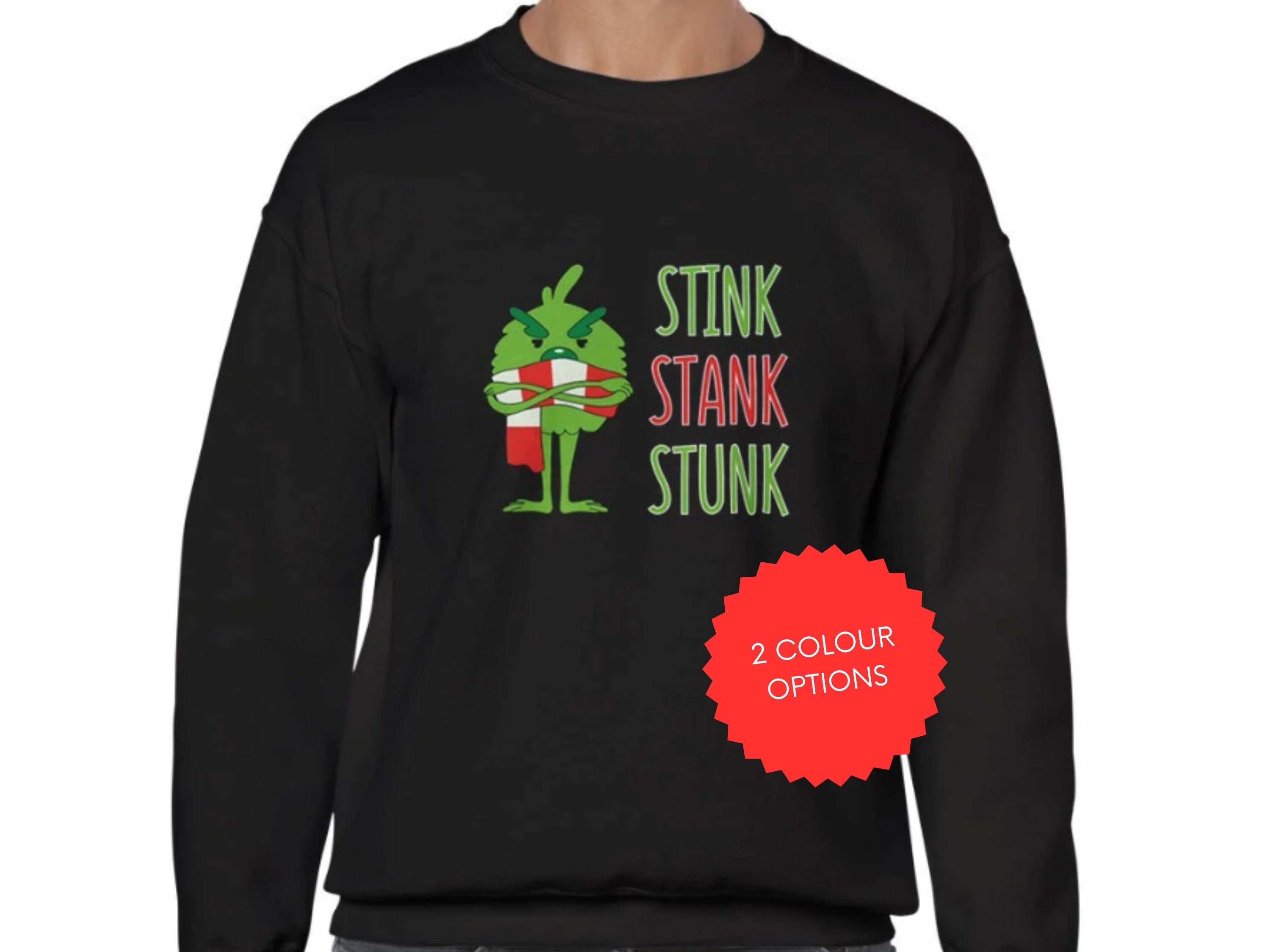 Whatty Sticker Grinch Holiday Hoobie Whatty Sweatshirt Grinch