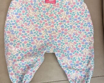 Mono vintage Oshkosh Bgosh para bebé, 6-9 meses, con estampado floral de cachorros
