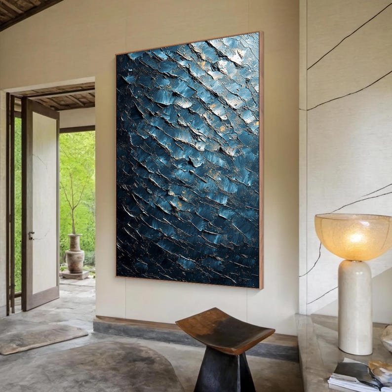 Original Textured Oil Painting on Canvas, Modern Abstract Wall Art ...