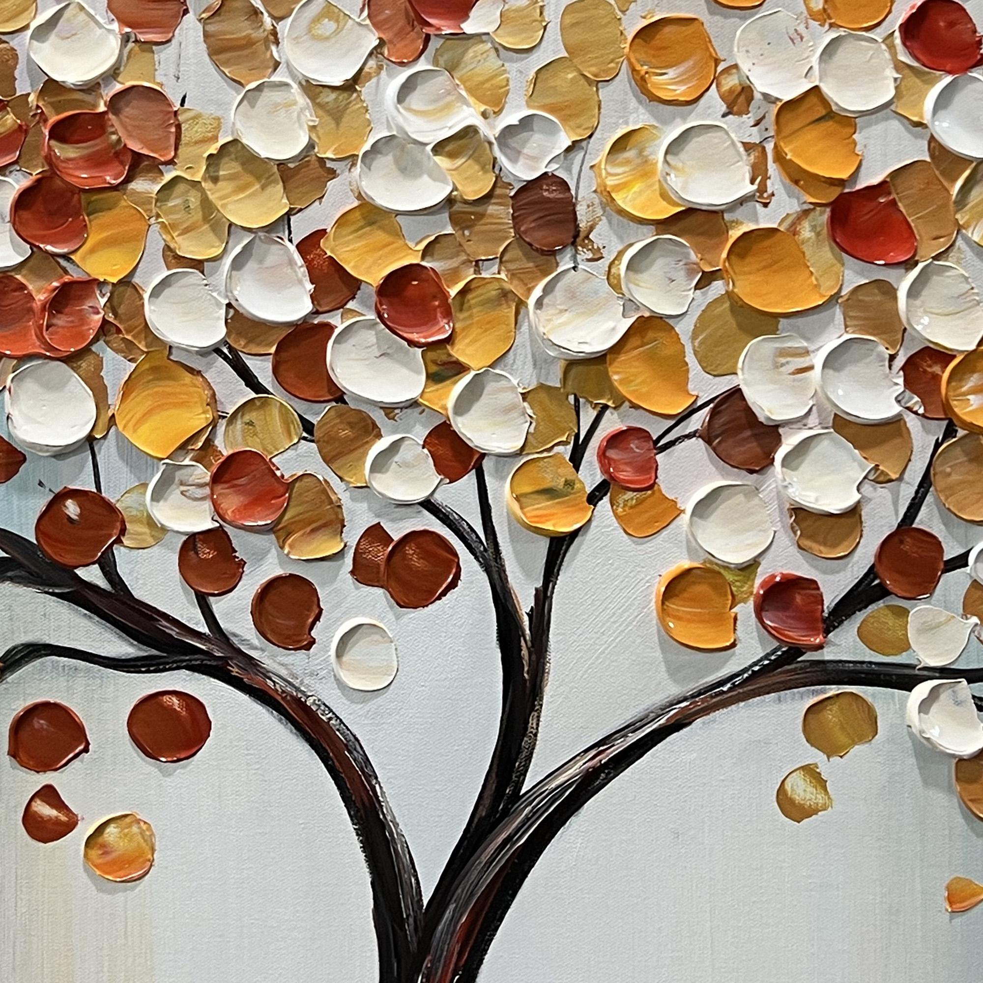 Abstract Tree of Life Oil Painting on Canvas, Large Wall Art Original ...